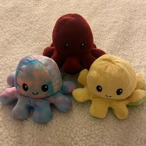 Set Of Three Plush Octopi